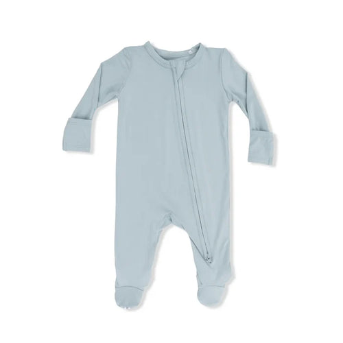 Angel Dear Bamboo 2 Way Zipper Footie - Solid Jadeite