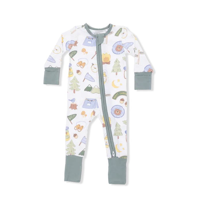 Angel Dear Convertible Romper - Camping Blue