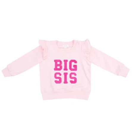 Angel Dear French Terry Sibling - Big Sis Ruffle Sweatshirt
