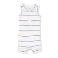 Angel Dear Henley Shortie Romper - Vintage Stripe