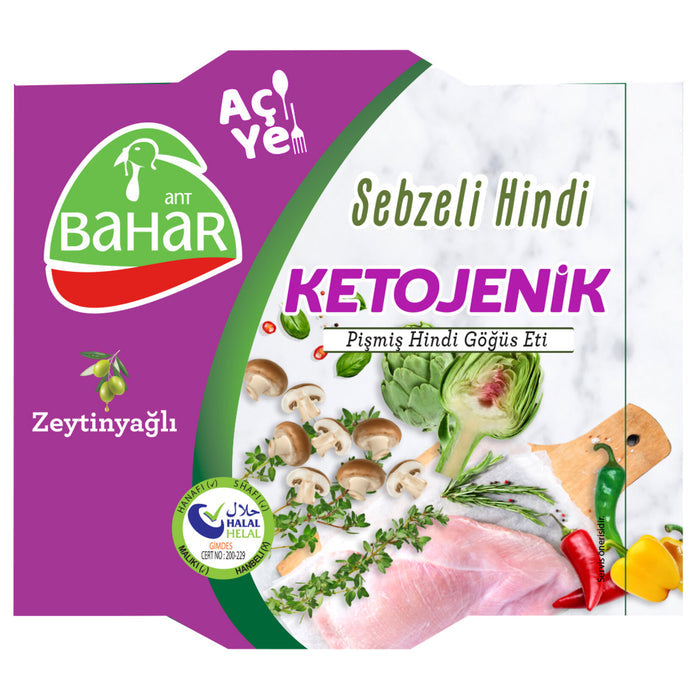 Ant Bahar Ketogenic Turkey with Vegetables is a wholesome ready-to-eat meal made with 40% cooked turkey