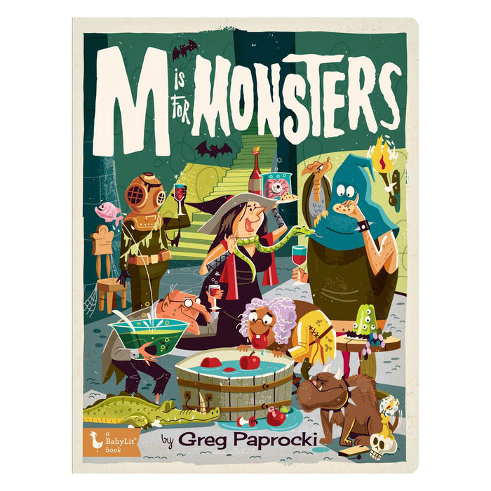 BabyLit Alphabet Primer Board Books - M is for Monsters