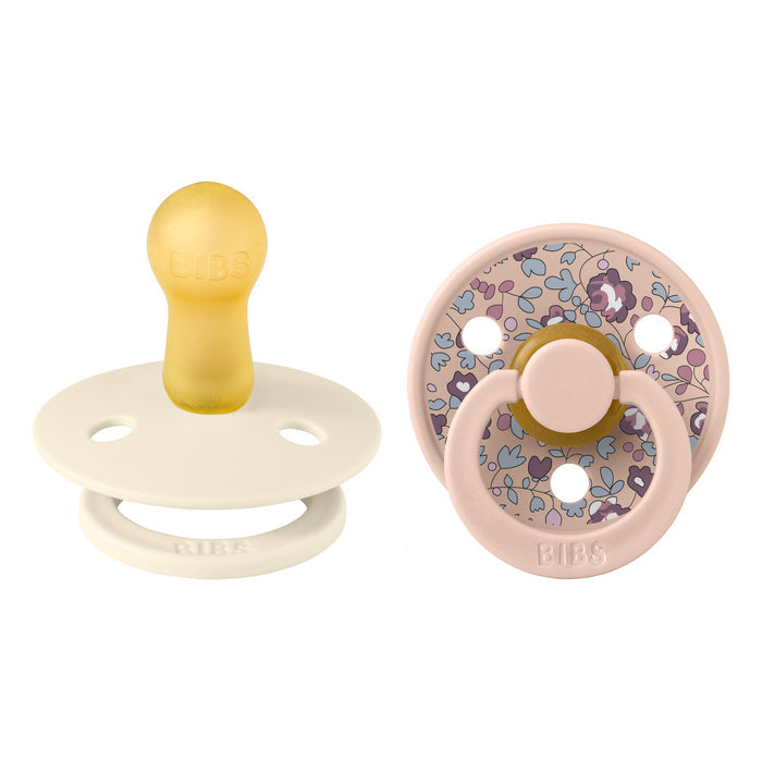 BIBS LIBERTY Colour 2-Pack Pacifier Set - Eloise - Blush Mix