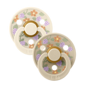 BIBS LIBERTY Colour 2-Pack Pacifier Set - Strawberries & Cream - Ivory Mix