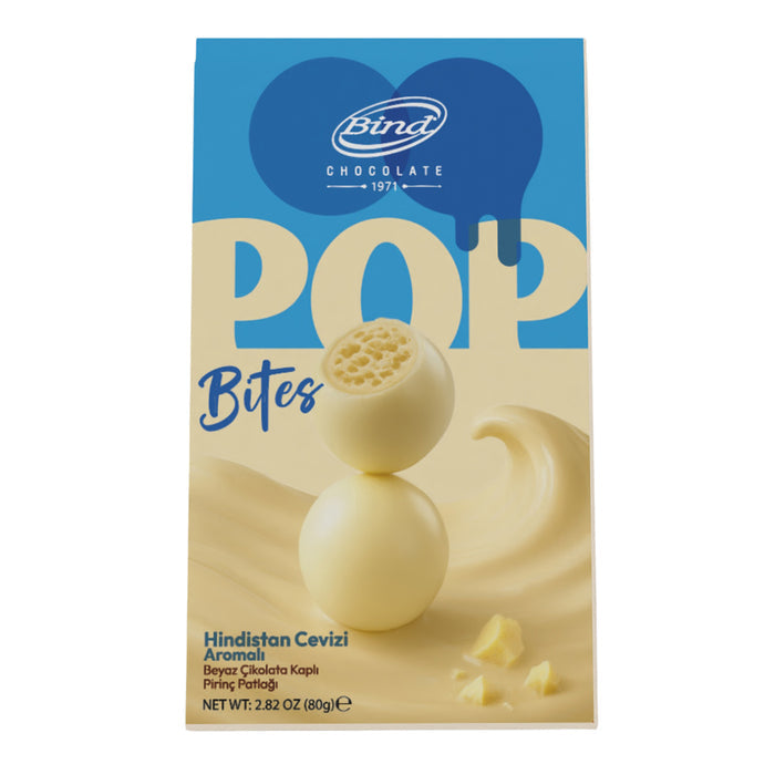 Bind White Chocolate Covered Coconut Rice Puffs offer a deliciously light and crunchy snack experience.