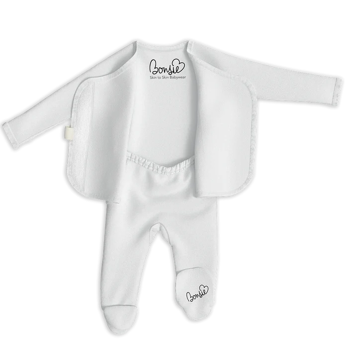 Bonsie Skin to Skin Babywear Footie - Milk