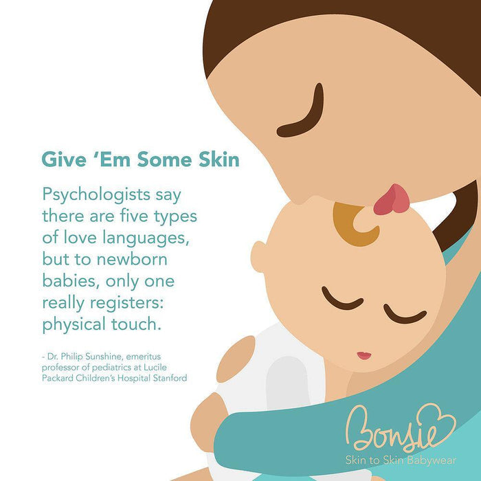Bonise Skin to Skin Babywear Footie - Ripple