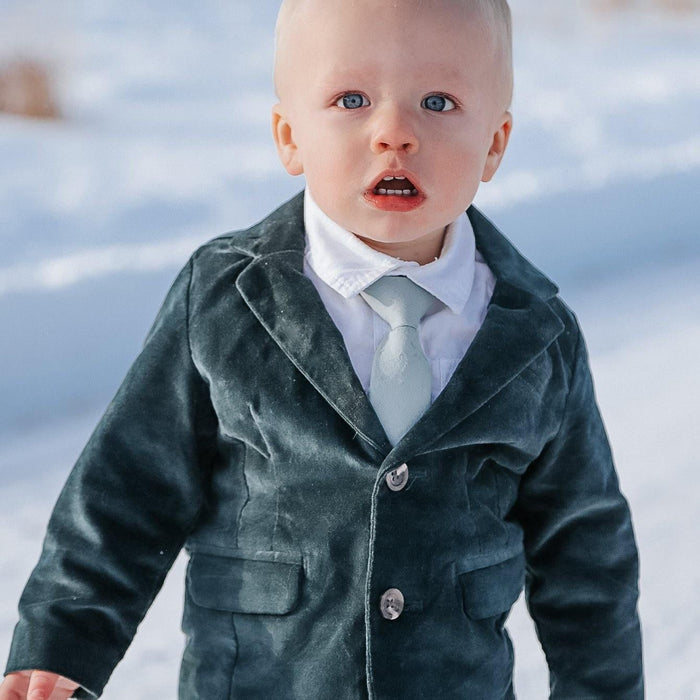 Boon Ties Boys' Tie - Dusty Blue