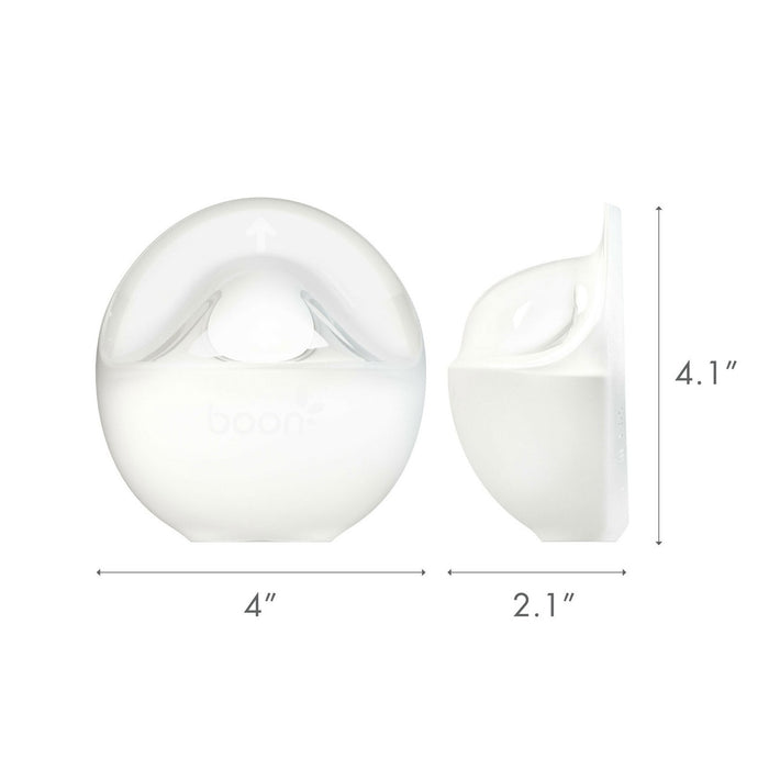 Dimensions of Boon Trove Passive Silicone Pump - Clear