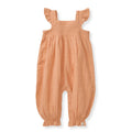 Burt's Bees Dotted Muslin Jumpsuit - Peach Puff