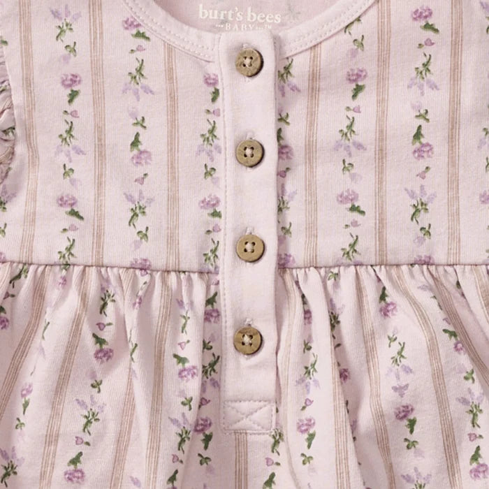 Burt's Bees Farmhouse Floral Jumpsuit - Soft Violet