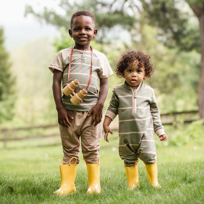 Burt's Bees Holland Stripe Tee Set - Tranquility