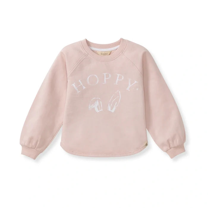 Burts Bees Hoppy Pink Organic Cotton Sweatshirt