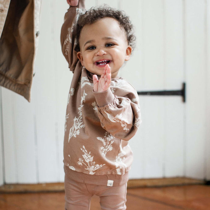 Burt's Bees Little Wildflower Infant Sweatshirt Set - Ginger Loaf