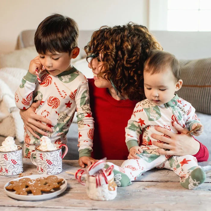 Burt's Bees Peppermint Mocha Two Piece Pajama Set - Cloud
