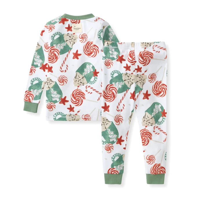 Burt's Bees Peppermint Mocha Two Piece Pajama Set - Cloud