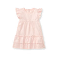 Burt's Bees Ruffle Dress - Hibiscus Red