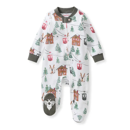 Burt's Bees Ski the Alps Matching Family Pajamas - Cloud