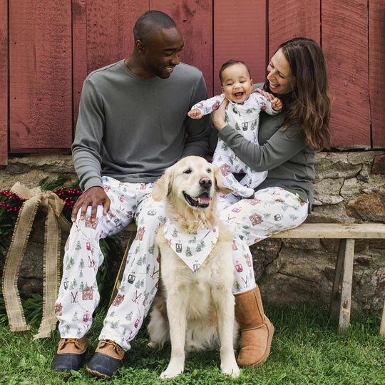 Burt's Bees Ski the Alps Matching Family Pajamas - Cloud