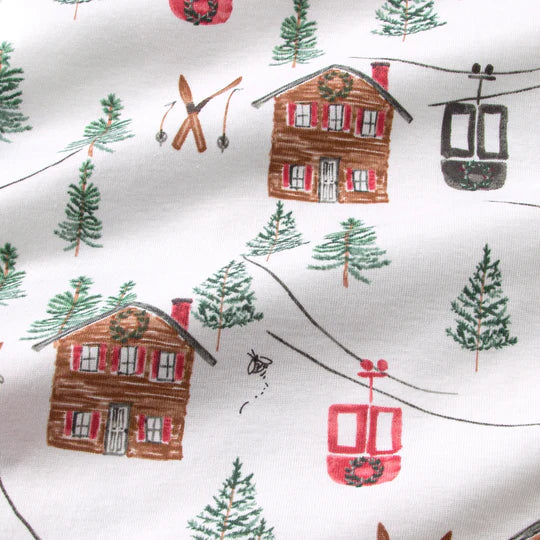 Burt's Bees Ski the Alps Matching Family Pajamas - Cloud