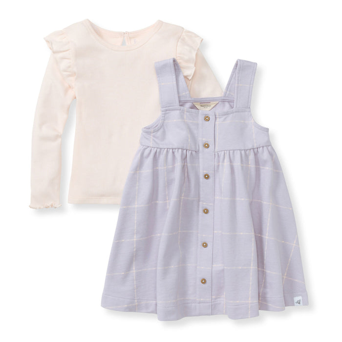 Burt's Bees Top and Dress Set - Window Plaid - Flowering Lilac