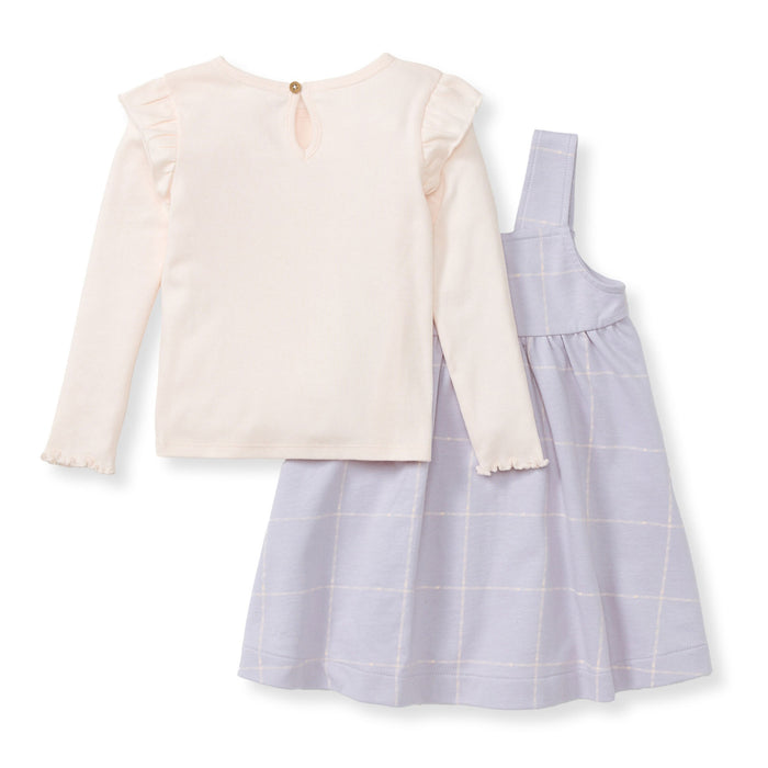 Burt's Bees Top and Dress Set - Window Plaid - Flowering Lilac