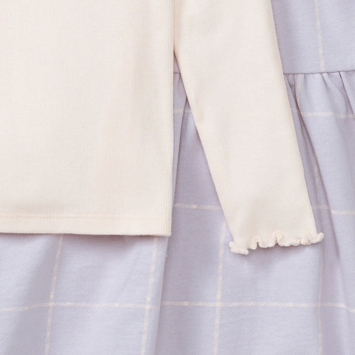 Burt's Bees Top and Dress Set - Window Plaid - Flowering Lilac