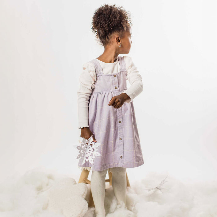 Burt's Bees Top and Dress Set - Window Plaid - Flowering Lilac