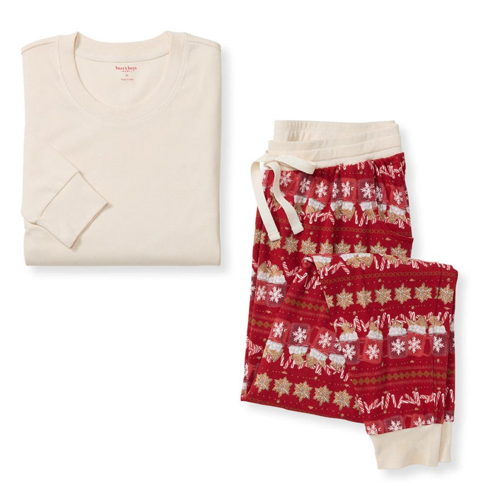 Burt's Bees Womens Matching Family Pajamas - Hot Cocoa - Cardinal