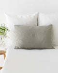 Calm sage linen pillowcase