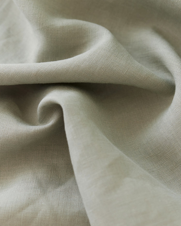 Calm sage linen pillowcase