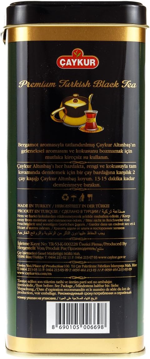 Çaykur Altınbaş Earl Grey Tea (Bergamotlu Çay) 14.1 oz (400 G)