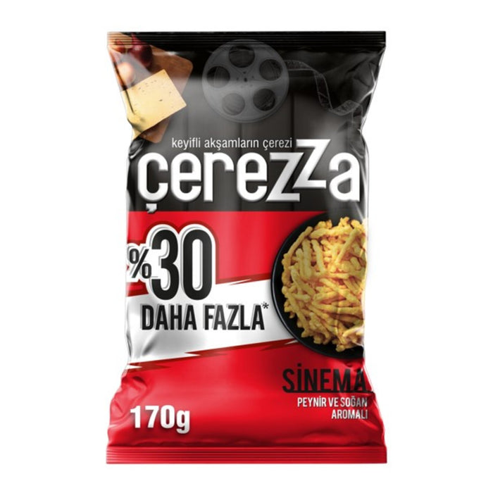 Cerezza Sinema Cheese & Onion Corn Snack brings the bold, savory flavors of Türkiye straight to your