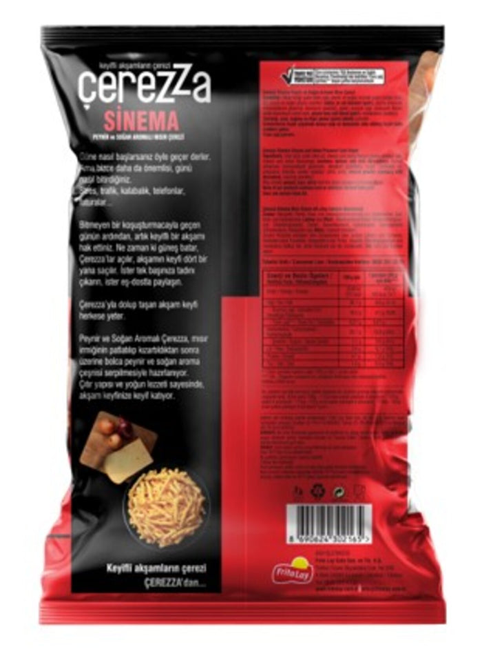 Cerezza Sinema Cheese & Onion Corn Snack brings the bold, savory flavors of Türkiye straight to your