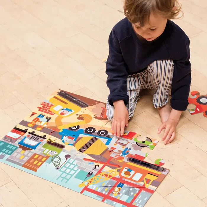 Chronicle Books Construction Site 24-Piece Floor Puzzle