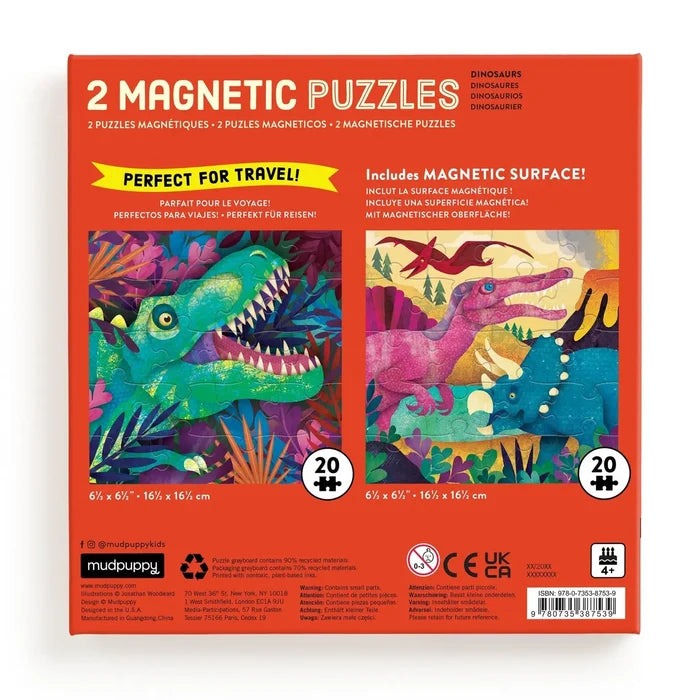 Chronicle Books Dinosaur Roar! Magnetic Puzzles