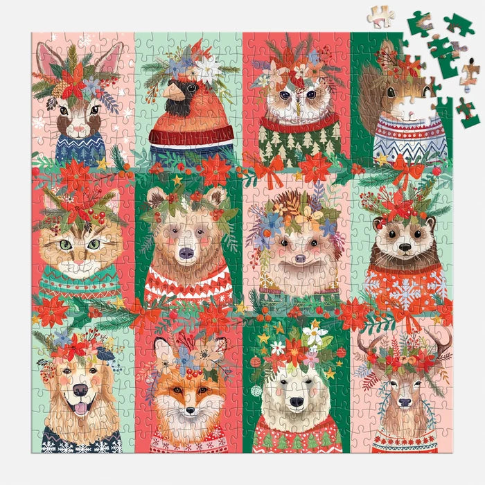 Chronicle Books Furry and Bright 500 Piece Puzzle