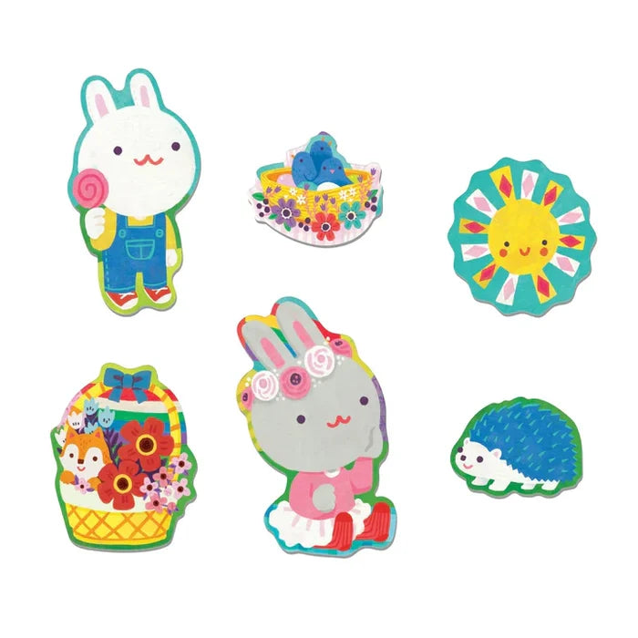 Chronicle Books Garden Bunnies 25 Piece Floor Puzzle