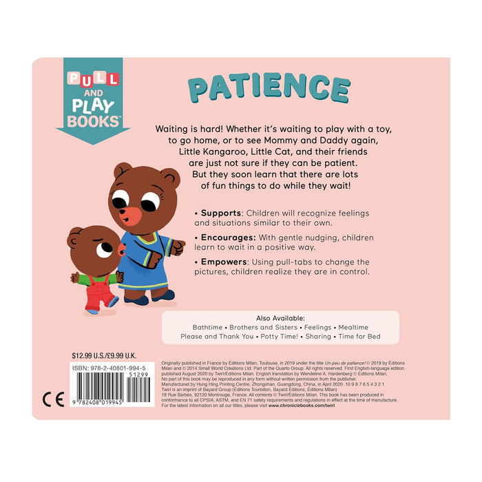 Chronicle Books Pull and Play Book - Patience