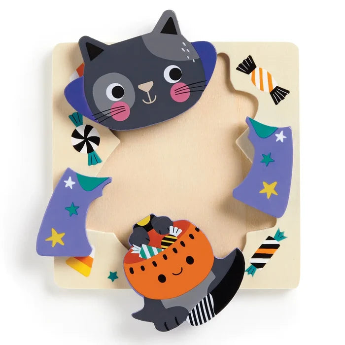 Chronicle Books Spooky Friends Set of 4 Wood Puzzles