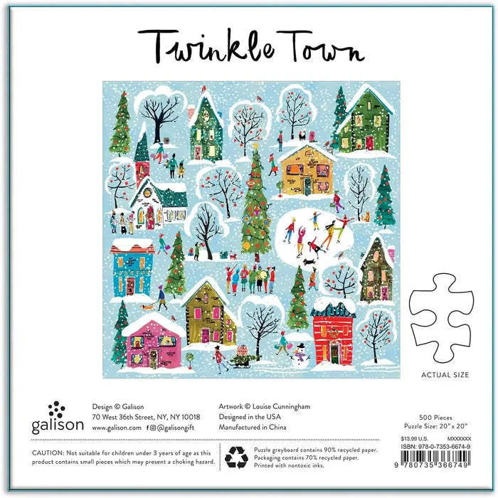 Chronicle Books Twinkle Town 500 Piece Puzzle