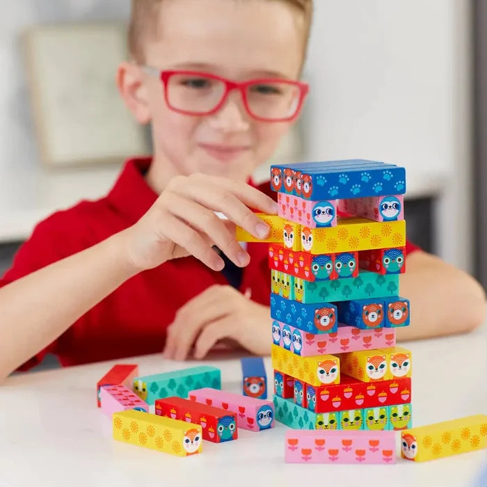 Chronicle Books Wild Wobble! Wooden Tumbling Tower