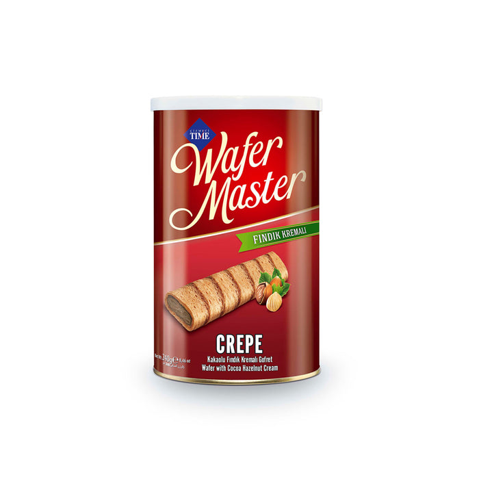 Discover the rich, crunchy delight of Cizmeci Time Crepe Cocoa Hazelnut Wafer Rolls—a favorite Turkish treat now available in the US.