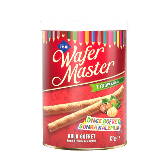Experience the rich, creamy flavor of Cizmeci Time Wafer Master in a beautifully designed special tin box.