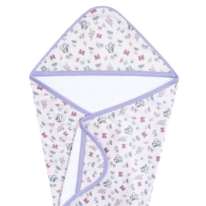 Copper Pearl Knit Hooded Towel - Minnie Mouse's Bowquet