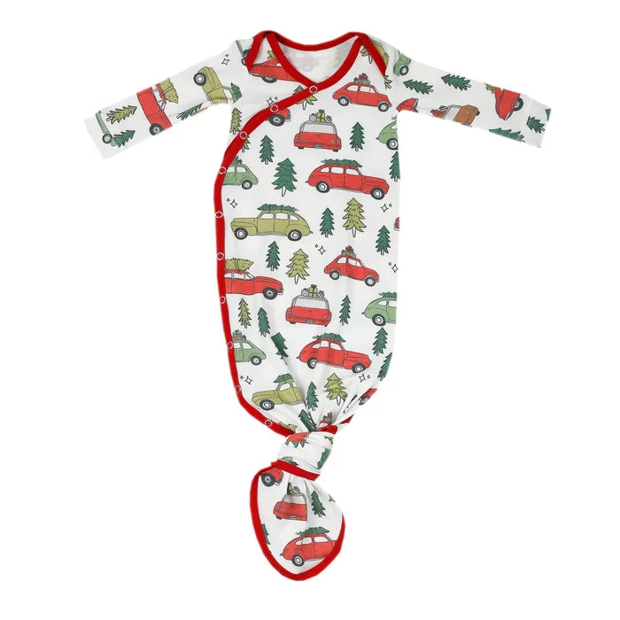 Copper Pearl Seasonal Newborn Knotted Gown - Griswold