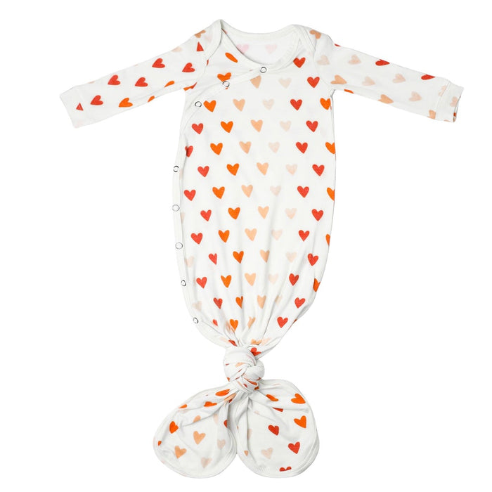Copper Pearl Seasonal Newborn Knotted Gown - Cupid