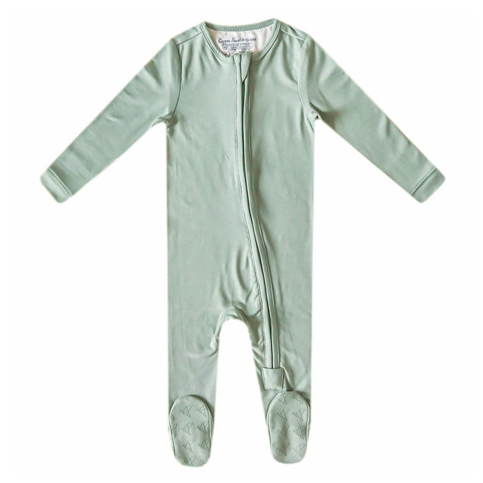 Copper Pearl Zip-up Footie - Briar