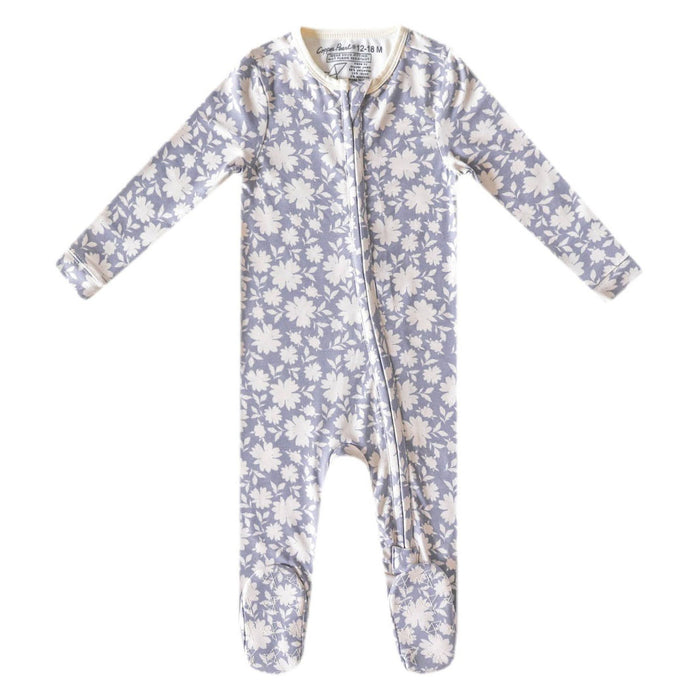 Copper Pearl Zip-up Footie - Lacie