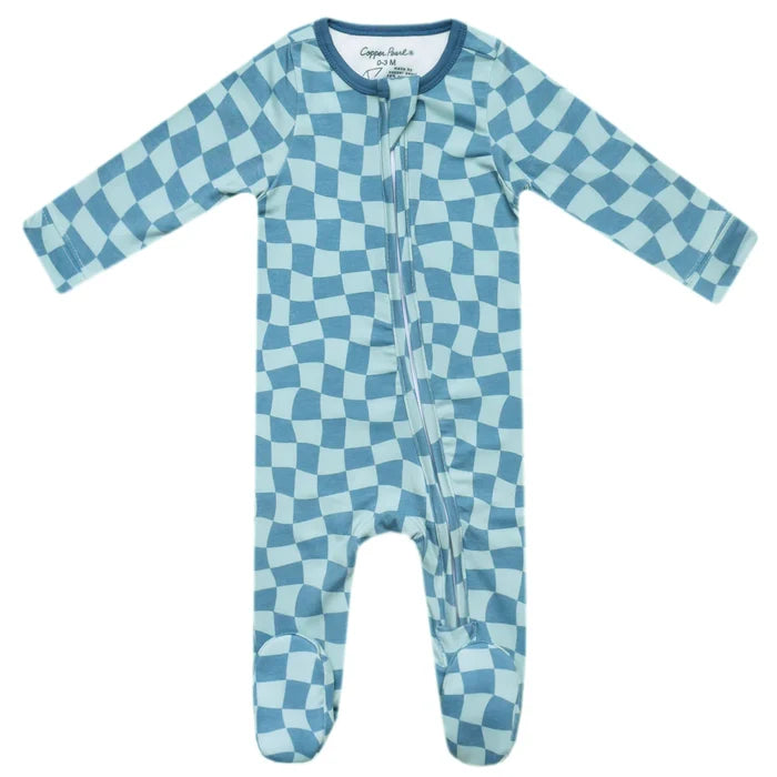 Copper Pearl Zip-up Footie - Miles